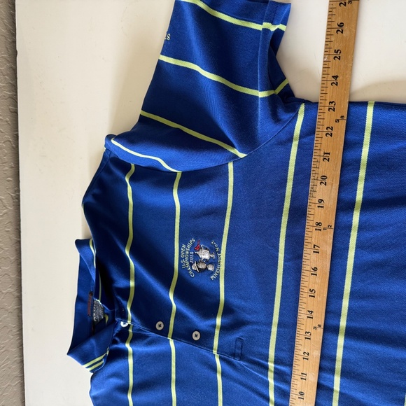 Polo Golf Ralph Lauren x US Open Pinehurst Royal Blue Striped Golf Polo Large - Picture 5 of 6